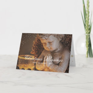 Betender Engel christliches Weihnachten Karte