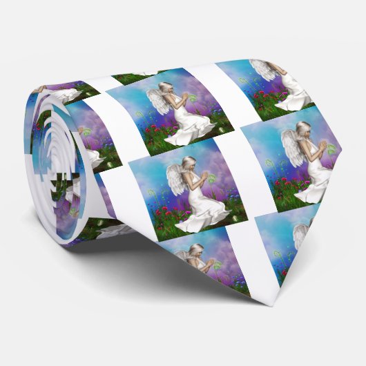 Betender Engel Krawatte (Gerollt)