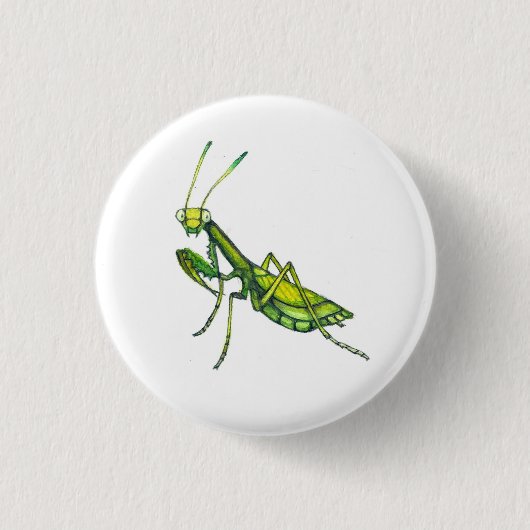 Betender Mantis-Button Button (Vorderseite)