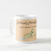 Betender Mantis erhält gebohrt Kaffeetasse (Vorderseite Links)