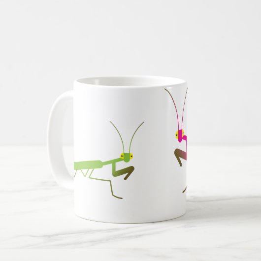 Betender Mantis Kaffeetasse (Vorderseite Links)