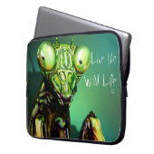 Betender Mantis - leben das wilde Leben/der Laptop Laptopschutzhülle (Vorderseite Links)