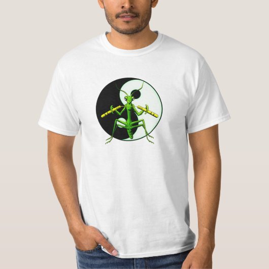 Betender Mantis Nunchaku T-Shirt (Vorderseite)