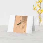 Betender Mantis und die Mond-japanischen Kunst C. Karte (Gelbe Blume)