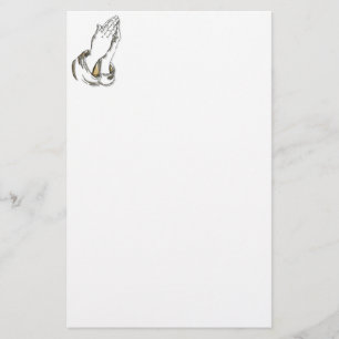 Betendes Briefpapier KRW Hand