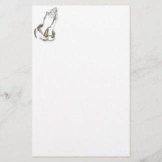Betendes Briefpapier KRW Hand