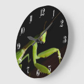 Betendes mantid große wanduhr (Winkel)