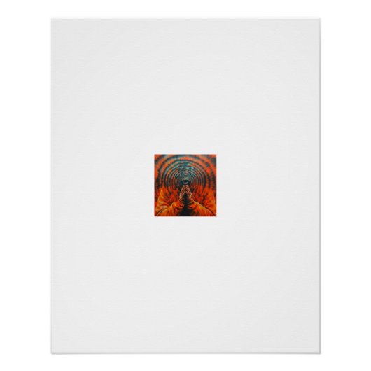 Beterhände Third Eye Strahlende Ringe Poster (Vorderseite)