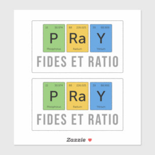 Betet—Fides et Ratio (Glaube und Vernunft) Aufkleber