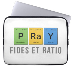 Betet—Fides et Ratio (Glaube und Vernunft) Laptopschutzhülle