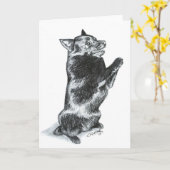 Betet! Karte (Gelbe Blume)