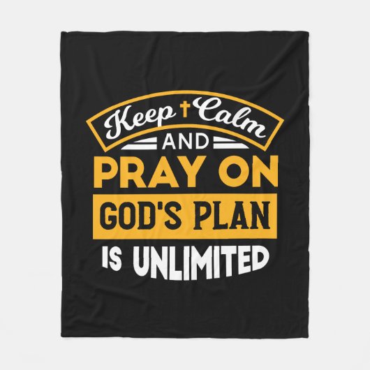 Betet und vertraue Gottes unbegrenzten Plan auf de Fleecedecke (Vorderseite)