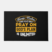 Betet und vertraue Gottes unbegrenzten Plan auf de Fußmatte (Vorderseite)