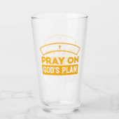 Betet und vertraue Gottes unbegrenzten Plan auf de Glas (Vorderseite)