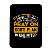 Betet und vertraue Gottes unbegrenzten Plan auf de Magnet (Vertikal)