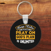 Betet und vertraue Gottes unbegrenzten Plan auf de Schlüsselanhänger (Vorderseite)