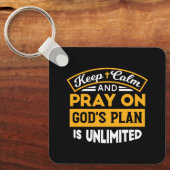 Betet und vertraue Gottes unbegrenzten Plan auf de Schlüsselanhänger (Vorderseite)