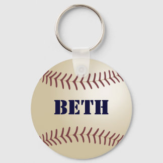 Beth Baseball Keychain von 369MyName Schlüsselanhänger