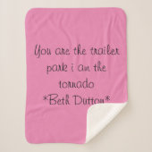 Beth Dutton Quote Blanket Sherpadecke (Vorderseite)