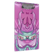 BETH ~WOW! STÄRKEN! Rosa Grau Weiß und Cerealien Klemmbrett (Rechts)