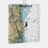 Bethany Beach DE Chart Keramikornament (Rechts)