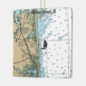 Bethany Beach DE Chart Keramikornament (Links)