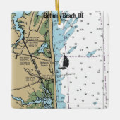 Bethany Beach DE Chart Keramikornament (Vorderseite)