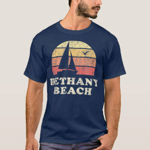 Bethany Beach DE Vintag Sailboat 70er Throwback T-Shirt