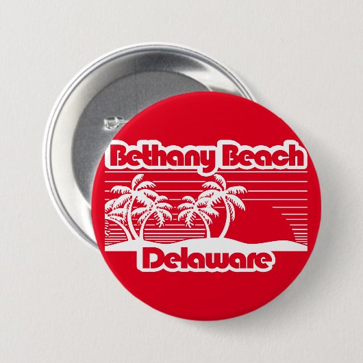 Bethany Beach Delaware Button (Vorne & Hinten)
