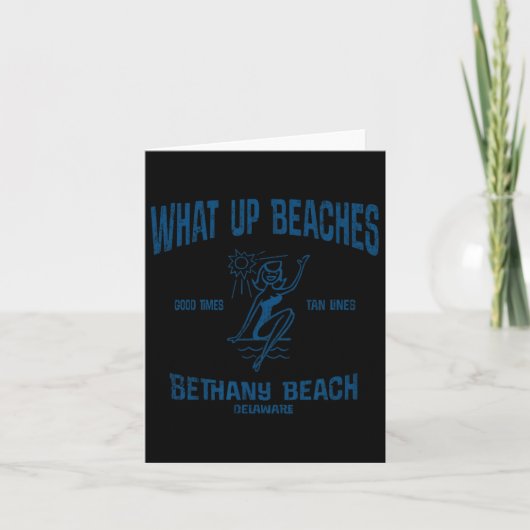 Bethany Beach Delaware De Funny Vintage Strände Karte (Vorderseite)