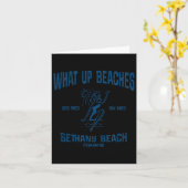 Bethany Beach Delaware De Funny Vintage Strände Karte (Gelbe Blume)
