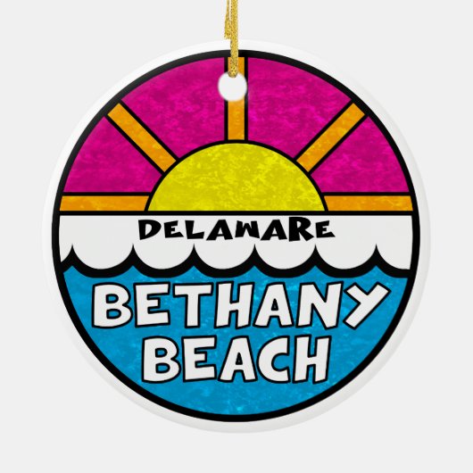 Bethany Beach Delaware Keramik Ornament (Hinten)