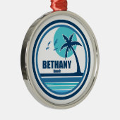 Bethany Beach Delaware Palm Tree Birds Ornament Aus Metall (Rechts)