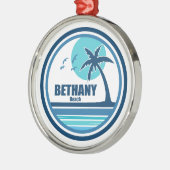 Bethany Beach Delaware Palm Tree Birds Ornament Aus Metall (Links)