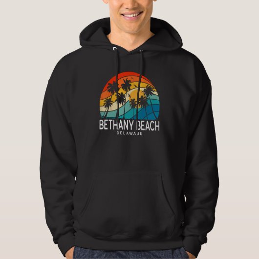 Bethany Beach Delaware Palm Tree Tropical Beach So Hoodie (Vorderseite)