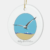 Bethany Beach, Delaware Sea Gull am Strand Keramik Ornament (Links)