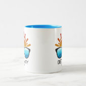 Bethany Beach Delaware Sonnenbrille Zweifarbige Tasse (Mittel)