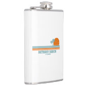 Bethany Beach Delaware Sun Palm Trees Flachmann (Rechts)