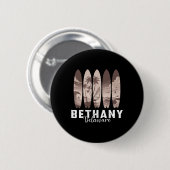 Bethany Beach Delaware Surfbrett Männer Frauen Sur Button (Vorne & Hinten)