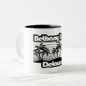 Bethany Beach Delaware Zweifarbige Tasse (Vorderseite Links)