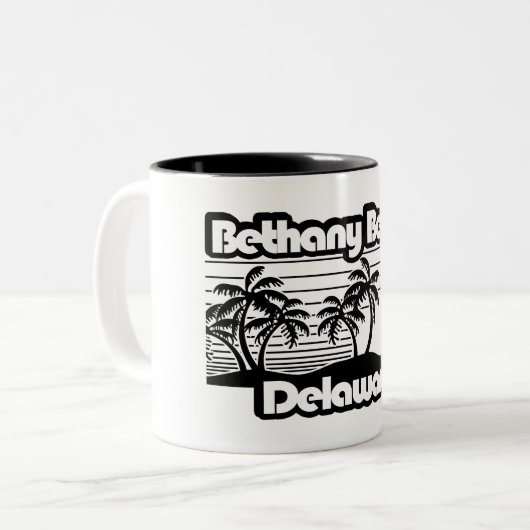 Bethany Beach Delaware Zweifarbige Tasse (Vorderseite Links)