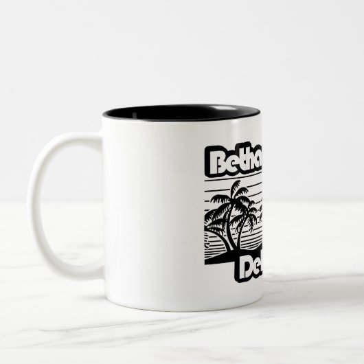 Bethany Beach Delaware Zweifarbige Tasse (Links)