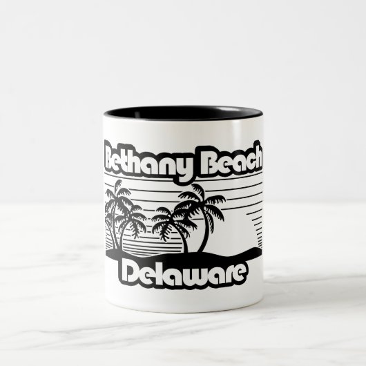 Bethany Beach Delaware Zweifarbige Tasse (Mittel)