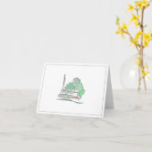 Bethany Beach Grußkarte Karte (Gelbe Blume)