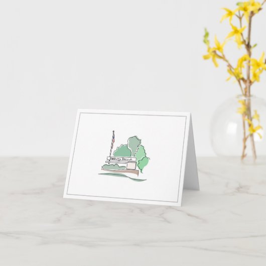 Bethany Beach Grußkarte Karte (Gelbe Blume)