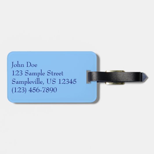 Bethany Beach I Gepäckanhänger (Rückseite horizontal)