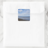Bethany Beach I Quadratischer Aufkleber (Tasche)