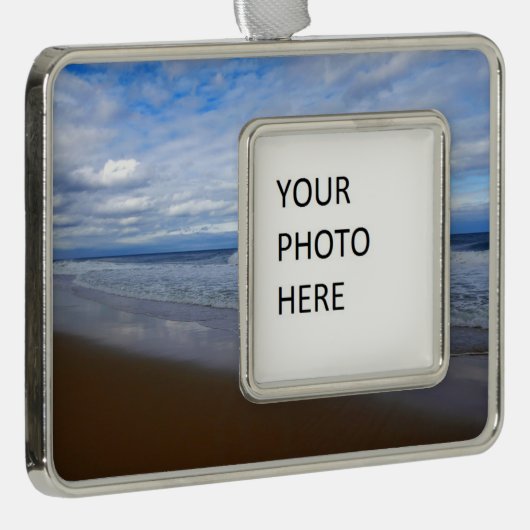 Bethany Beach I Rahmen-Ornament Silber (Rechts)