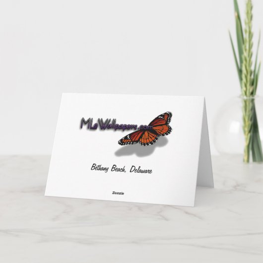 Bethany Beach ich danke Ihnen Karte (Rückseite)