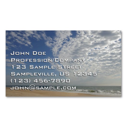 Bethany Beach II Magnetische Visitenkarte (Vorderseite)